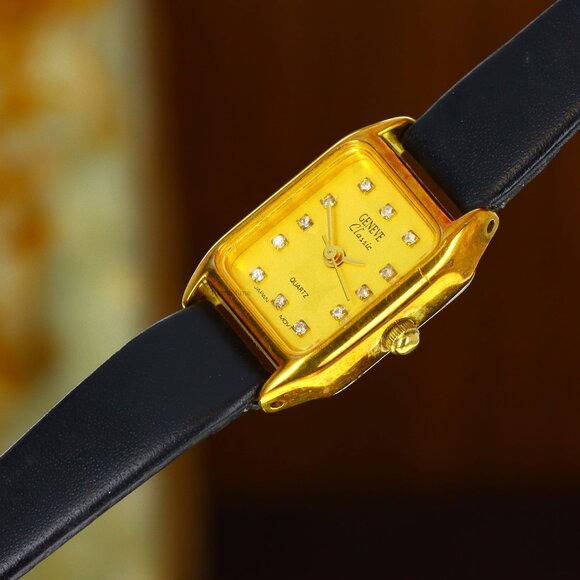 Geneve Classic Quartz Ladies, Champagne Dial - Yellow Gold Tone on Strap - Picture 10 of 13